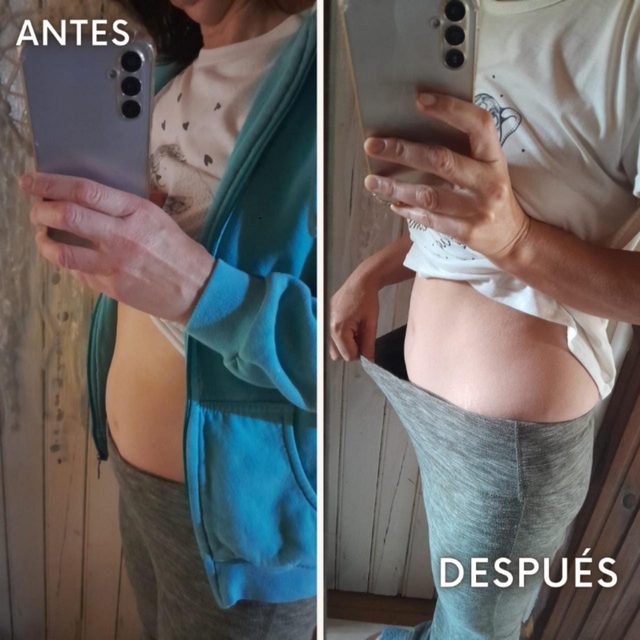 Andrea - antes y después